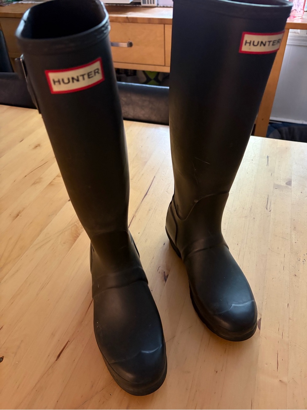 Hunter Tall Rubber Rain Boots - Black